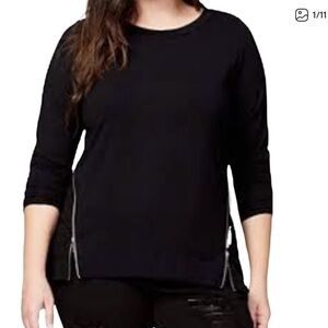 NWOT RACHEL ROY Zip Front Long Sleeve Top